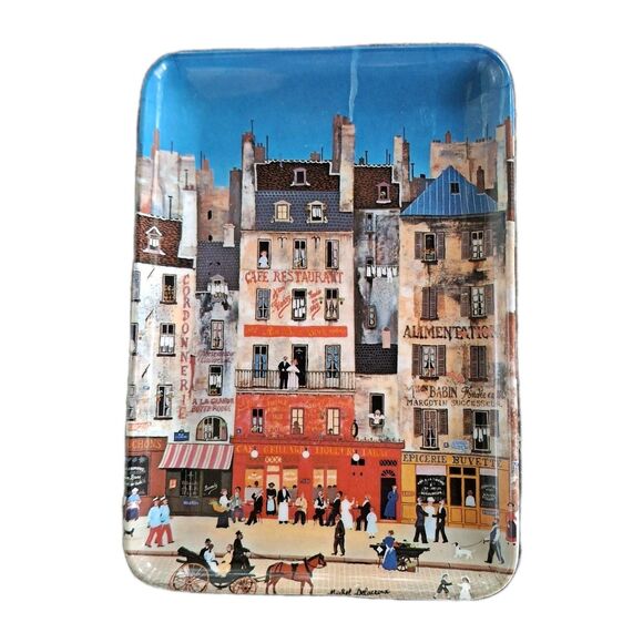 3 Souvenir Paris France French  Melamine Individual Trays Trivets Import Inc EUC - Picture 4 of 4